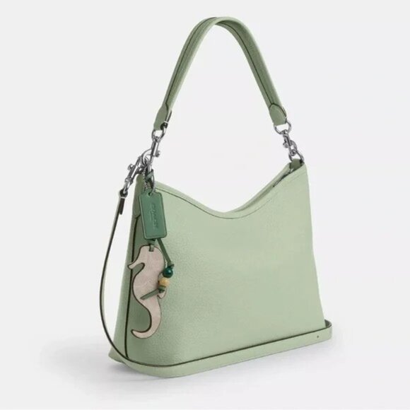 Coach NWOT $850 Pistacio Laurel seahorse tag crossbody shoulder bag FREE SHIP - Picture 3 of 13